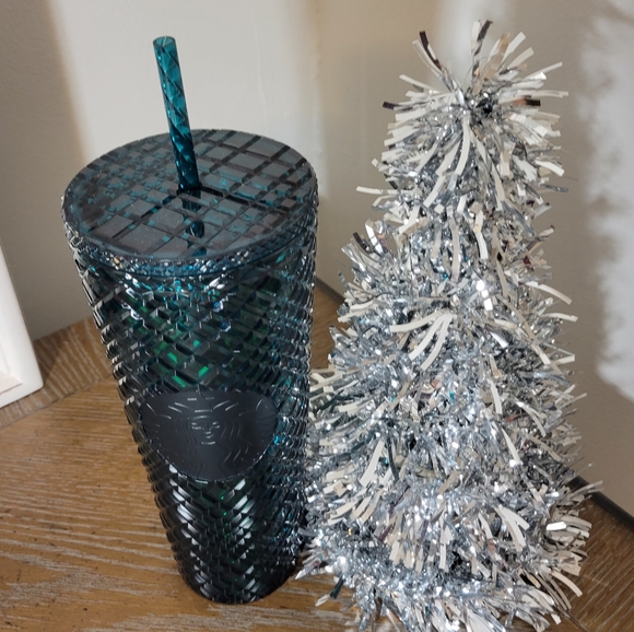 Starbucks Emerald Tumbler Jeweled Green Tumbler Venti New Christmas Holiday - Picture 3 of 3